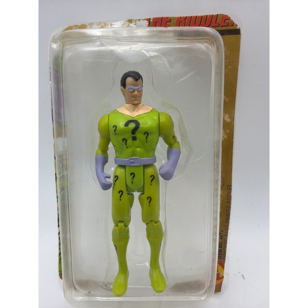 Vintage DC Comics 1989 The Riddler Action Figure Super Powers Collection Green